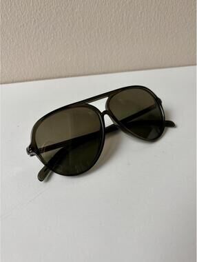 Celine Dark Green Aviator style Sunglasses